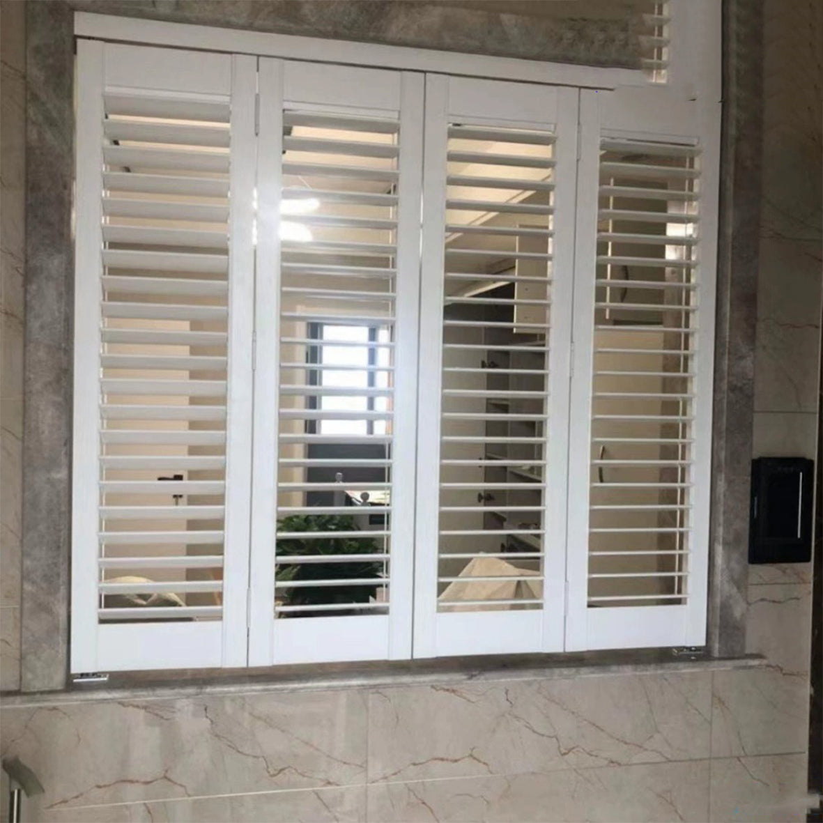 PVC Basswood Pine Folding Blinds – Durable & Stylish Window Coverings