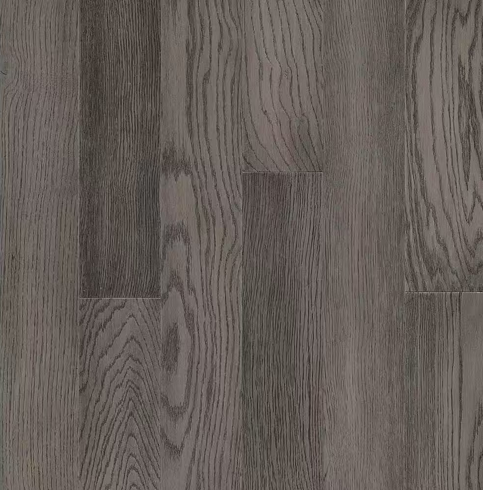 Medium Gray Oak Waterproof Click Lock Engineered Hardwood Flooring – 7/16 in. Thick x 5 in. Wide, (1 sq. ft)