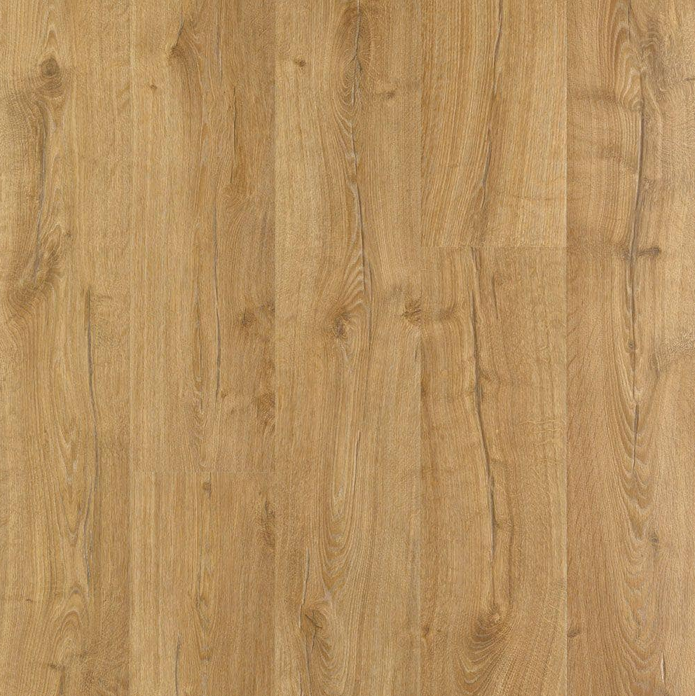 Marigold Oak Laminate Wood Flooring – 12mm Waterproof Planks, 7.4" Wide, Natural Wood Look, 1 sq.ft