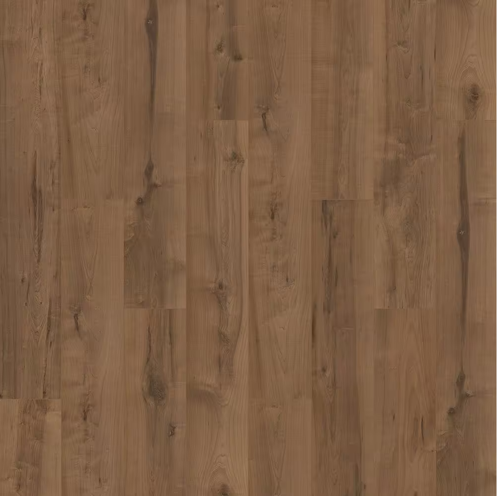 Barrel Weathered Maple Laminate Flooring – 12mm Waterproof Wood Planks, 7.4" Wide, Luxury SPC Hybrid Look,1 sq.ft