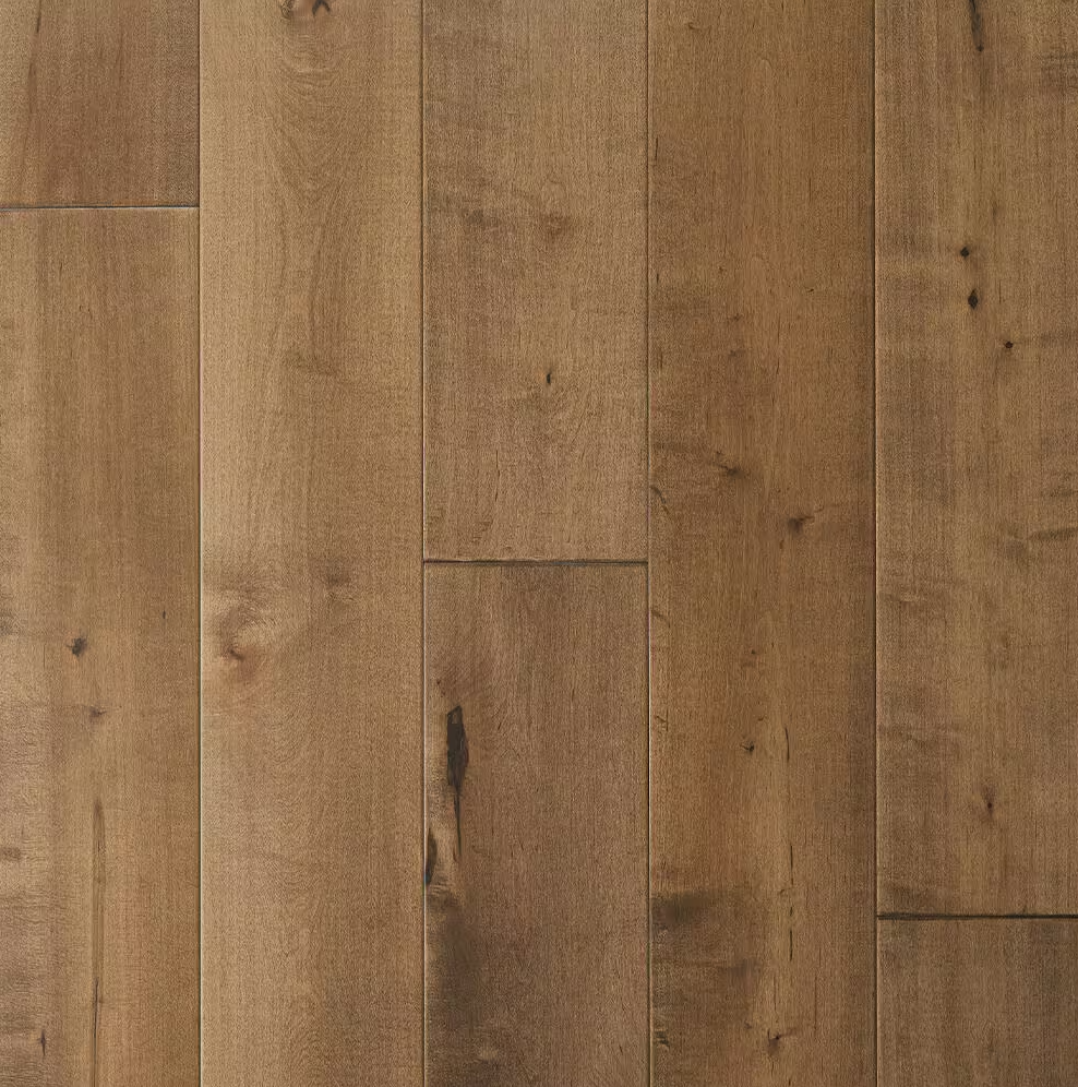 Cardiff Maple Click Lock Wire Brushed Engineered Hardwood Flooring – 3/8 in. Thick x 6.5 in. Wide, 1 sq. ft.