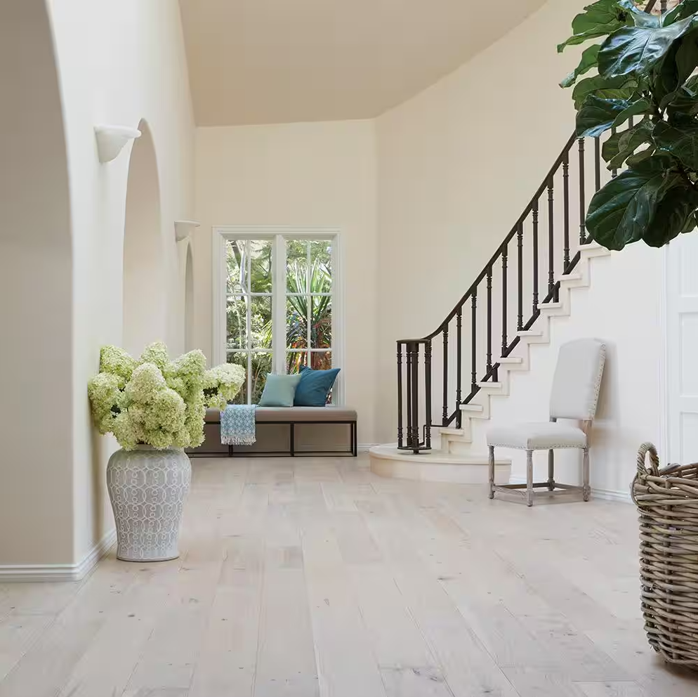 Rincon French Oak Engineered Hardwood Flooring – 3/8" Thick x 6.5" Wide, Wire-Brushed, Water-Resistant Planks (1 sq.ft.)