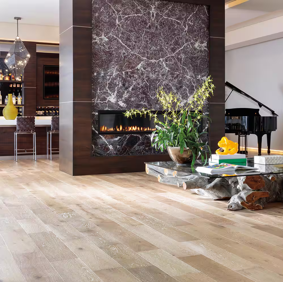 French Oak 1/2 in. Thick x 7.5 in. Wide Tongue & Groove Wirebrushed Engineered Hardwood Flooring (1 sq.ft)