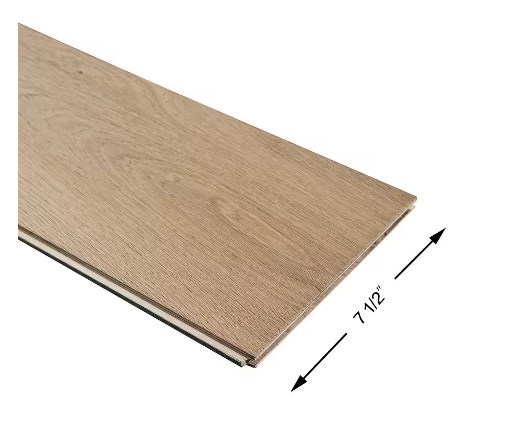 French Oak 1/2 in. Thick x 7.5 in. Wide Tongue & Groove Wirebrushed Engineered Hardwood Flooring (1 sq.ft)