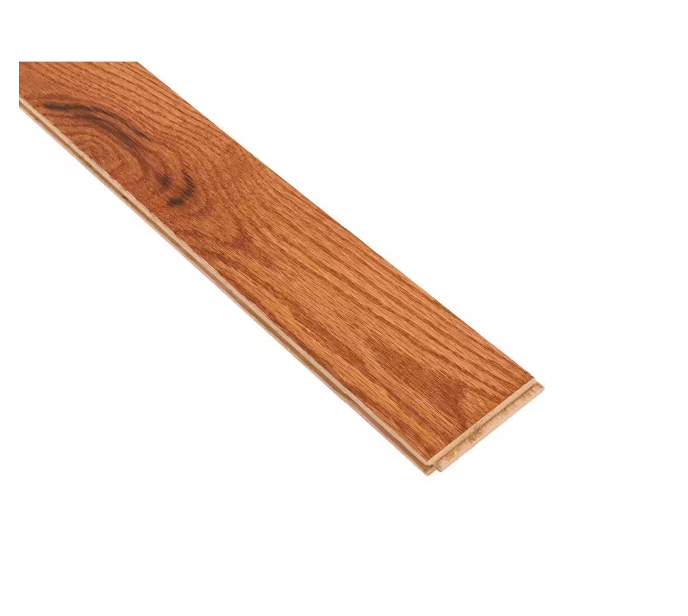 Gunstock Oak Smooth Solid Hardwood Flooring – 3/4 in. Thick x 3-1/4 in. Wide, 22 sq. ft. per Carton