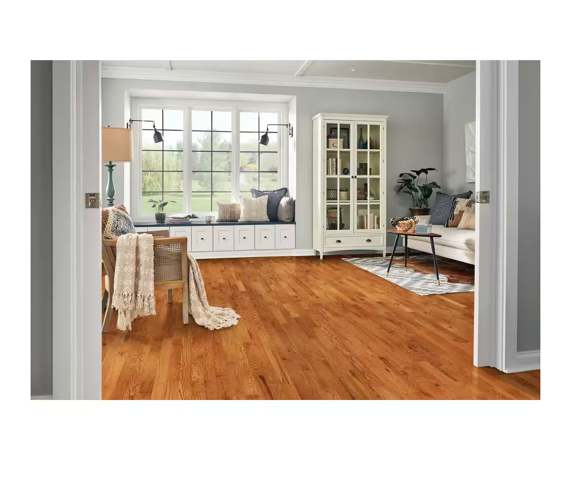 Gunstock Oak Smooth Solid Hardwood Flooring – 3/4 in. Thick x 3-1/4 in. Wide, 1 sq. ft