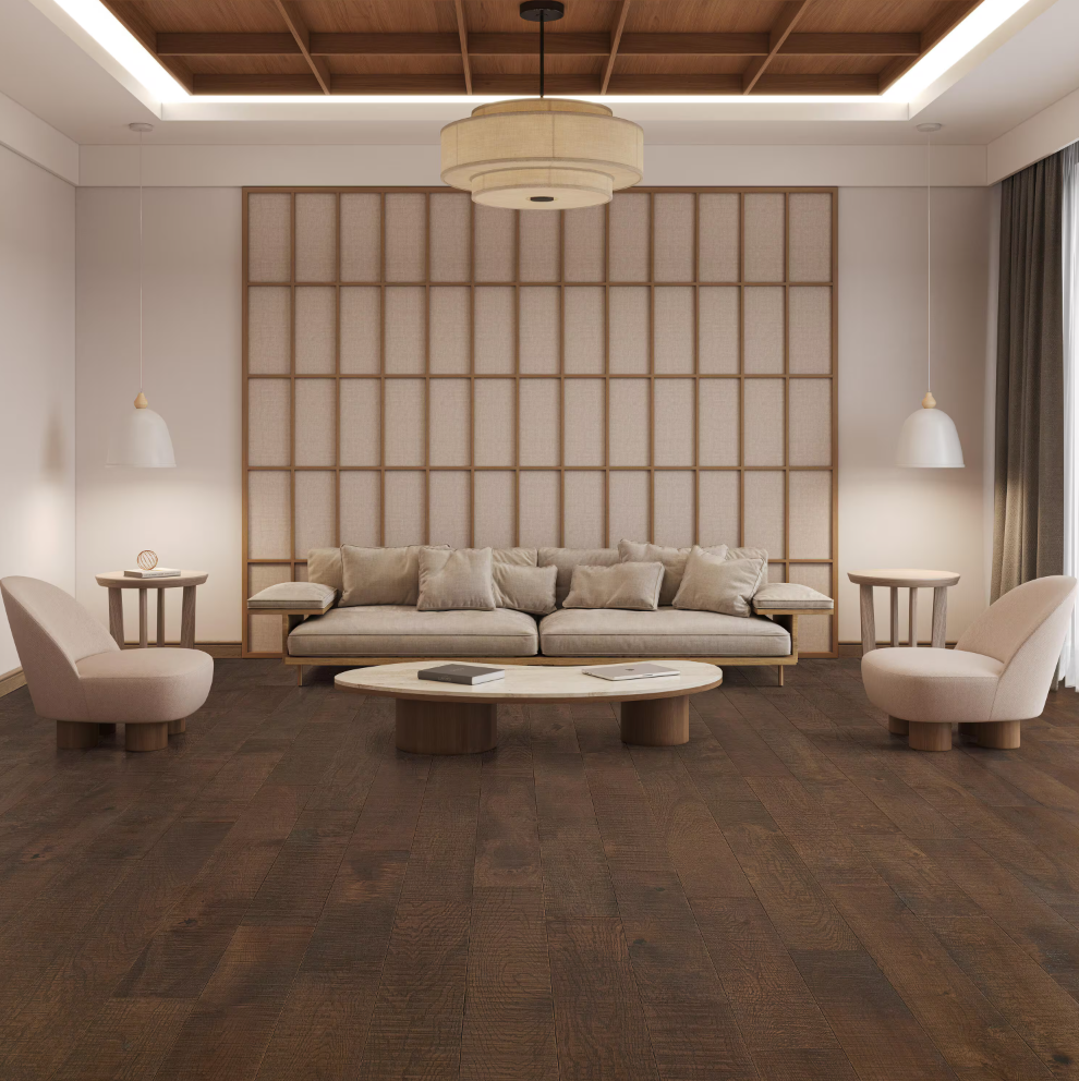 Monterey French Oak Solid Hardwood Flooring – 5" x 3/4", Distressed Finish, 1 sq.ft