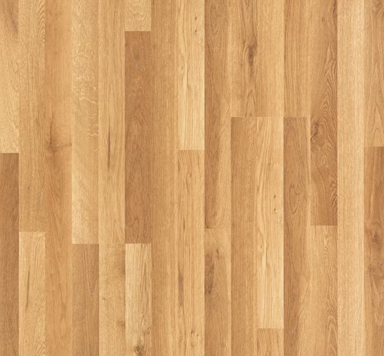 Warm - toned oak - effect laminate flooring