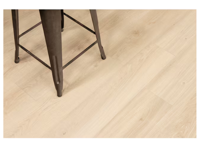 Natural Vallemar Blanc Laminate Wood Plank Flooring – Waterproof, 10mm Thick, 7.75" x 48", Water Resistant, 1 sq.ft