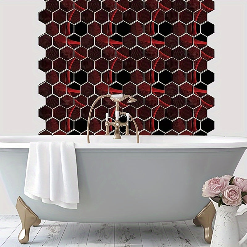 10pcs 3D Stone Peel and Stick Wall Tiles – Faux Brick Panels for Bathroom, Bar & Home Decor