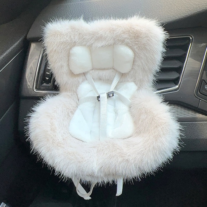Car Seat Accessory for 10–17cm Labubu Dolls – Clip-on Air Vent Holder & Desktop Display Stand