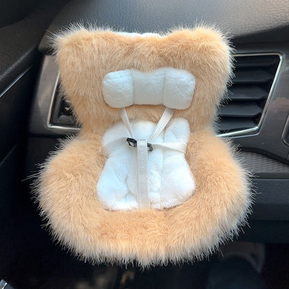 Car Seat Accessory for 10–17cm Labubu Dolls – Clip-on Air Vent Holder & Desktop Display Stand