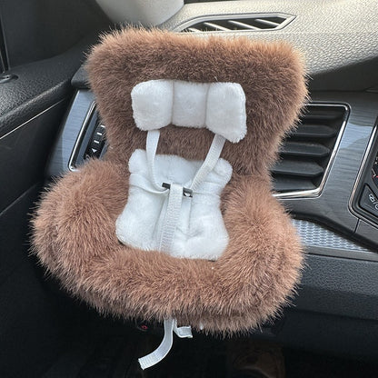 Car Seat Accessory for 10–17cm Labubu Dolls – Clip-on Air Vent Holder & Desktop Display Stand