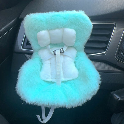 Car Seat Accessory for 10–17cm Labubu Dolls – Clip-on Air Vent Holder & Desktop Display Stand