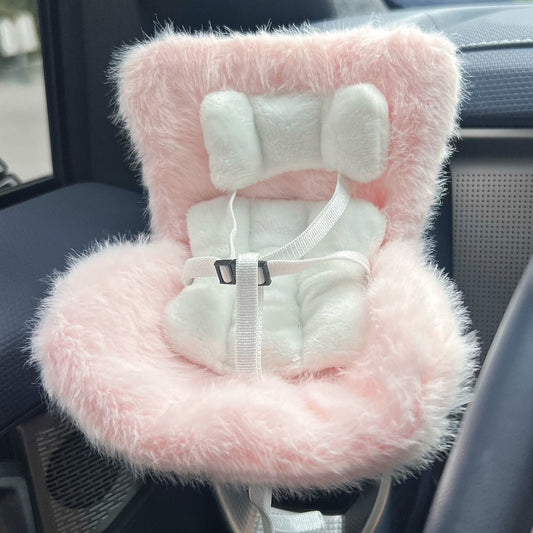 Car Seat Accessory for 10–17cm Labubu Dolls – Clip-on Air Vent Holder & Desktop Display Stand
