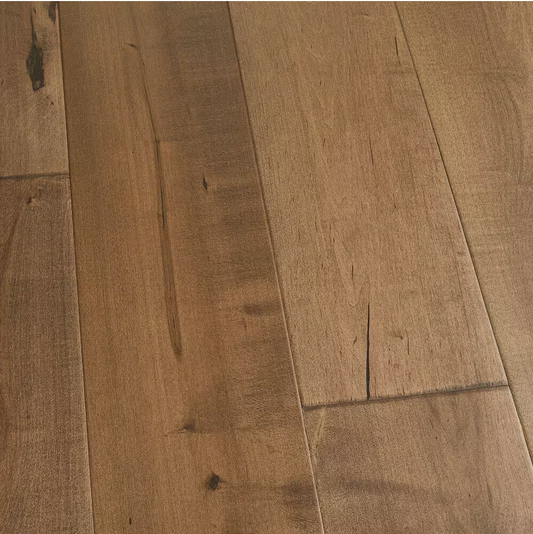 Cardiff Maple Click Lock Wire Brushed Engineered Hardwood Flooring – 3/8 in. Thick x 6.5 in. Wide, 1 sq. ft.
