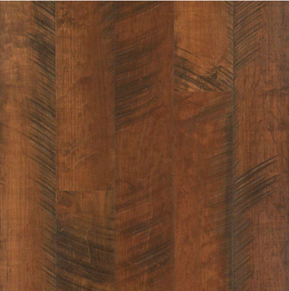 Antique Cherry Laminate Wood Flooring – 12mm Waterproof Planks, 6.1" Wide, Classic Hardwood Look, 1 sq.ft
