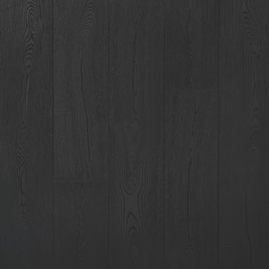 Dark - colored wooden flooring with visible wood grain patterns, suitable for modern interior decor