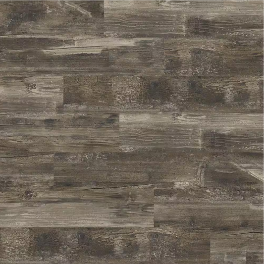 Weathered dark brown wood - look flooring pattern