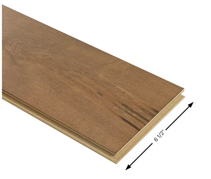 Cardiff Maple Click Lock Wire Brushed Engineered Hardwood Flooring – 3/8 in. Thick x 6.5 in. Wide, 1 sq. ft.