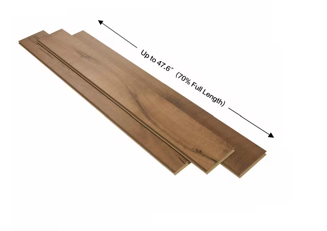 Cardiff Maple Click Lock Wire Brushed Engineered Hardwood Flooring – 3/8 in. Thick x 6.5 in. Wide, 1 sq. ft.