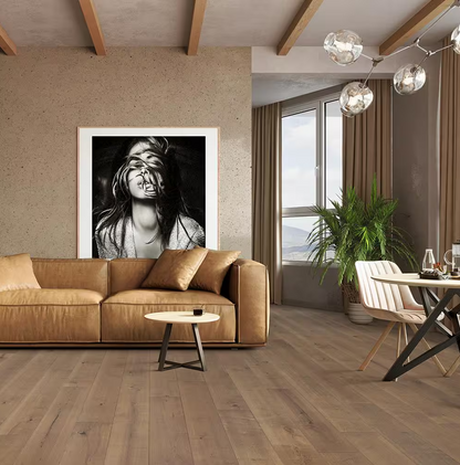 Cardiff Maple Click Lock Wire Brushed Engineered Hardwood Flooring – 3/8 in. Thick x 6.5 in. Wide, 1 sq. ft.