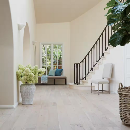 Rincon French Oak Engineered Hardwood Flooring – 3/8" Thick x 6.5" Wide, Wire-Brushed, Water-Resistant Planks (1 sq.ft.)