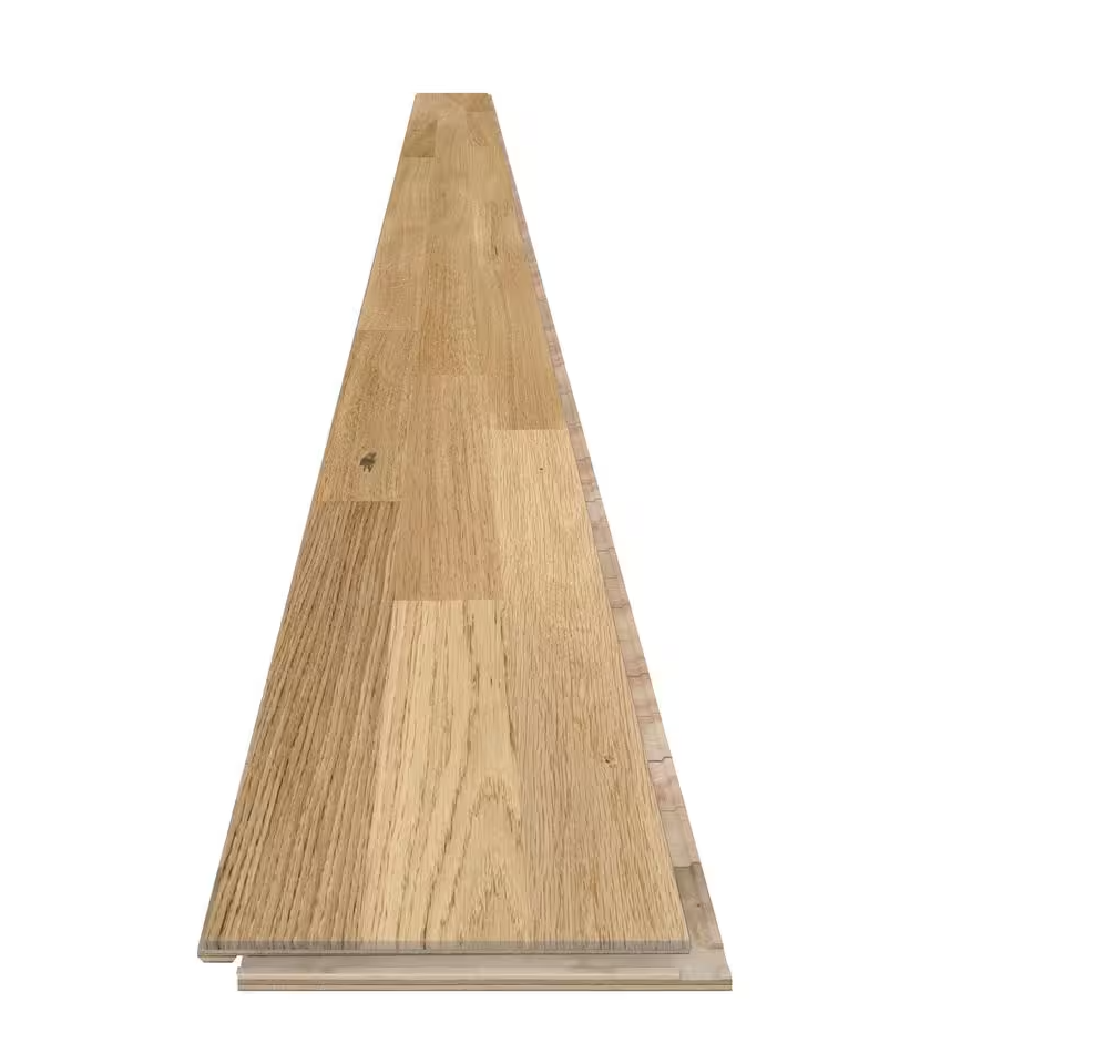 Brushed European Oak Click Lock Wire Brushed Engineered Hardwood Flooring – 1/2 in. Thick x 7.19 in. Wide (1 sq. ft.)