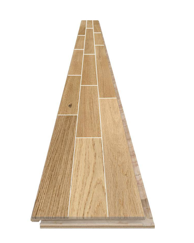 Brushed European Oak Click Lock Wire Brushed Engineered Hardwood Flooring – 1/2 in. Thick x 7.19 in. Wide (1 sq. ft.)
