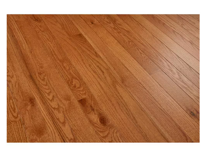 Gunstock Oak Smooth Solid Hardwood Flooring – 3/4 in. Thick x 3-1/4 in. Wide, 22 sq. ft. per Carton