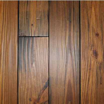 Roasted Pine Hand Scraped Solid Hardwood Flooring – 3/4 in. Thick x 5-1/8 in. Wide, 1 sq. ft.