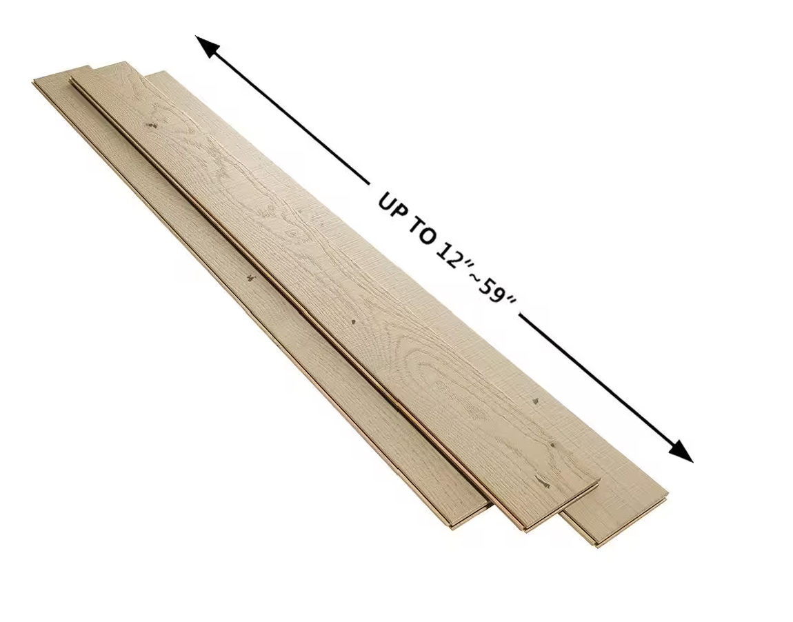 Pebble Beach French Oak Solid Hardwood Flooring – Distressed, 3/4" Thick x 5" Wide – Price per sq.ft