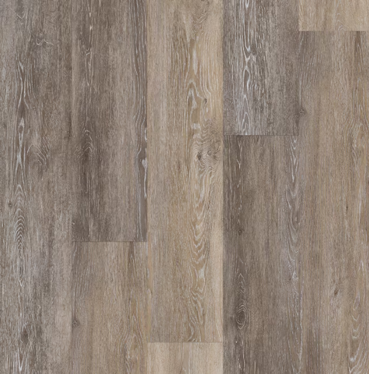 Realistic light brown wood - grain pattern flooring