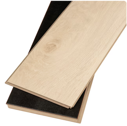 Natural Vallemar Blanc Laminate Wood Plank Flooring – Waterproof, 10mm Thick, 7.75" x 48", Water Resistant, 1 sq.ft