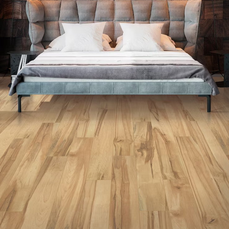 Maple Waterproof Laminate Wood Plank Flooring – 12mm Thick, 6" x 48", Water Resistant, 1 sq.ft