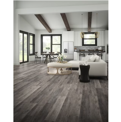 Dove Tail Oak Gray Luxury Vinyl Plank Flooring – Waterproof, 12mil Wear Layer, 7" x 48" Interlocking Planks, 1 sq.ft