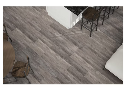 Dove Tail Oak Gray Luxury Vinyl Plank Flooring – Waterproof, 12mil Wear Layer, 7" x 48" Interlocking Planks, 1 sq.ft