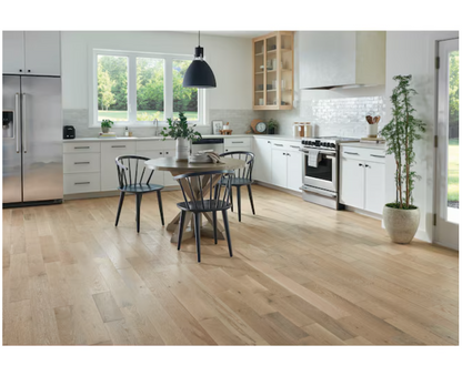 Dune Trail White Oak Solid Hardwood Flooring – 3/4" Thick x 5" Wide, Water-Resistant, Wirebrushed（1 sq.ft）
