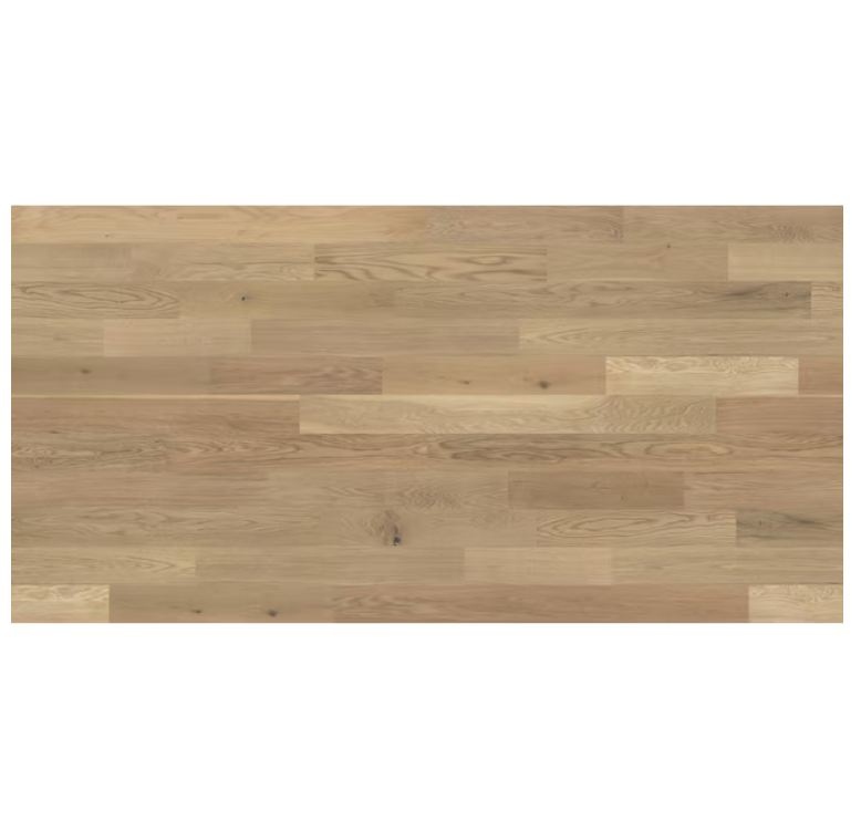Wirebrushed White Oak Engineered Hardwood Flooring – 5" Wide x 1/2" Thick, Firenze Color, Random Length, 1 sq.ft