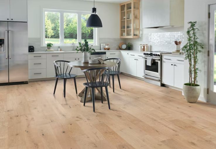Wirebrushed White Oak Engineered Hardwood Flooring – Dune Trail, 7" Wide x 3/8" Thick, Random Lengths (1 sq.ft)