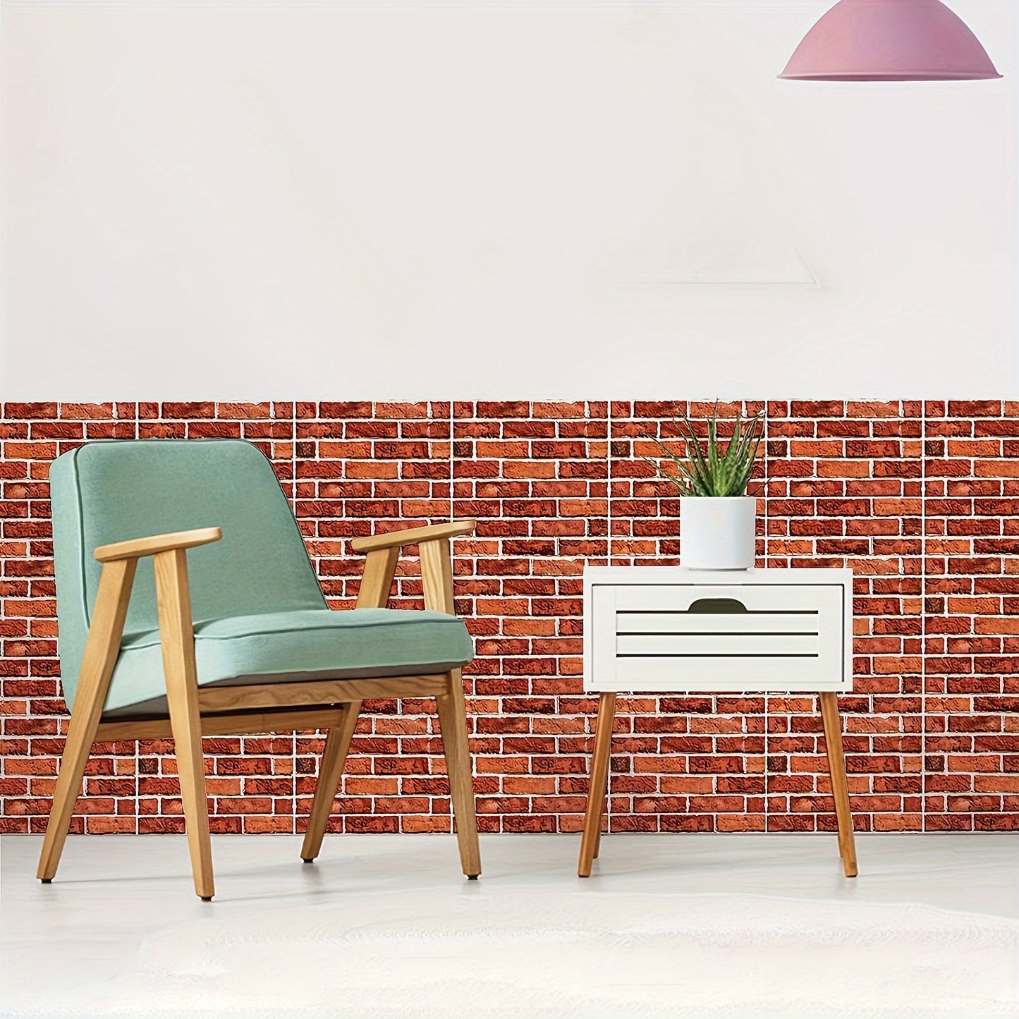 10pcs 3D Faux Stone Peel and Stick Wall Panels – Waterproof DIY Brick Stickers for Living Room, Kitchen & Bathroom Decor