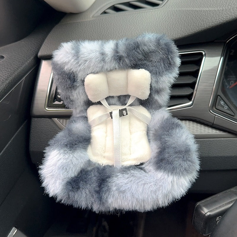 Car Seat Accessory for 10–17cm Labubu Dolls – Clip-on Air Vent Holder & Desktop Display Stand