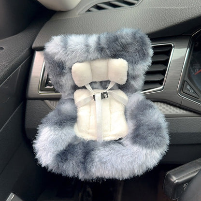 Car Seat Accessory for 10–17cm Labubu Dolls – Clip-on Air Vent Holder & Desktop Display Stand