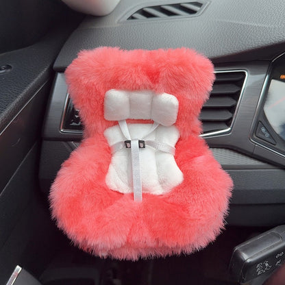 Car Seat Accessory for 10–17cm Labubu Dolls – Clip-on Air Vent Holder & Desktop Display Stand