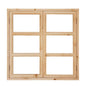 Solid Wood Double Casement Window – 8x4cm Frame | All-Hardwood Construction & Classic Style