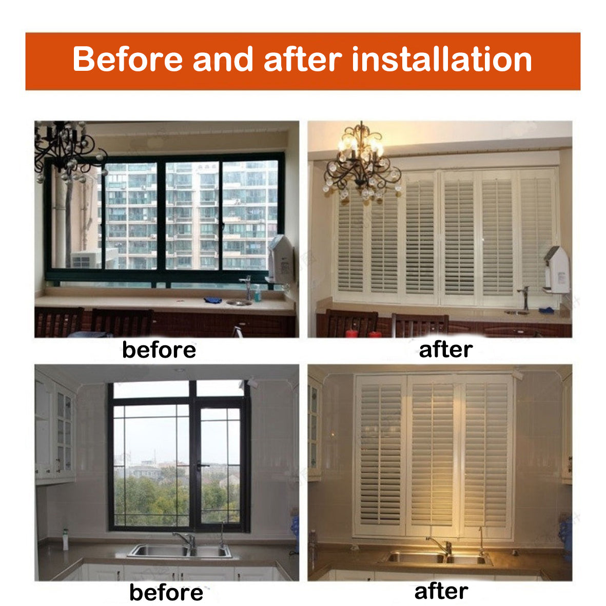 PVC Basswood Pine Folding Blinds – Durable & Stylish Window Coverings