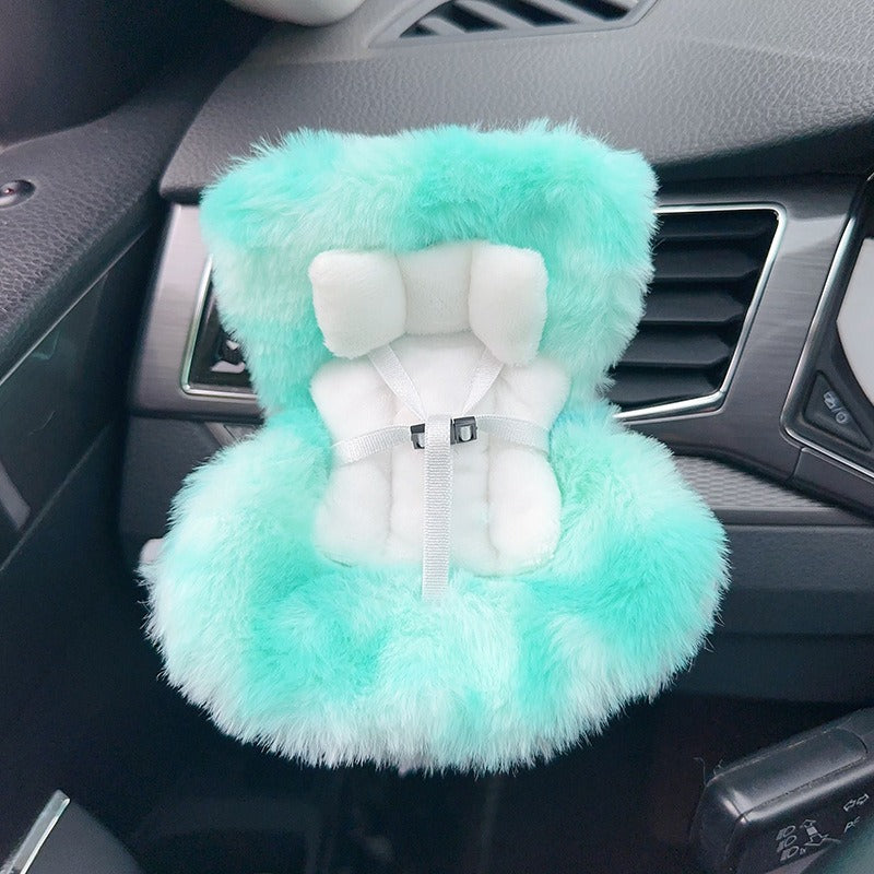 Car Seat Accessory for 10–17cm Labubu Dolls – Clip-on Air Vent Holder & Desktop Display Stand